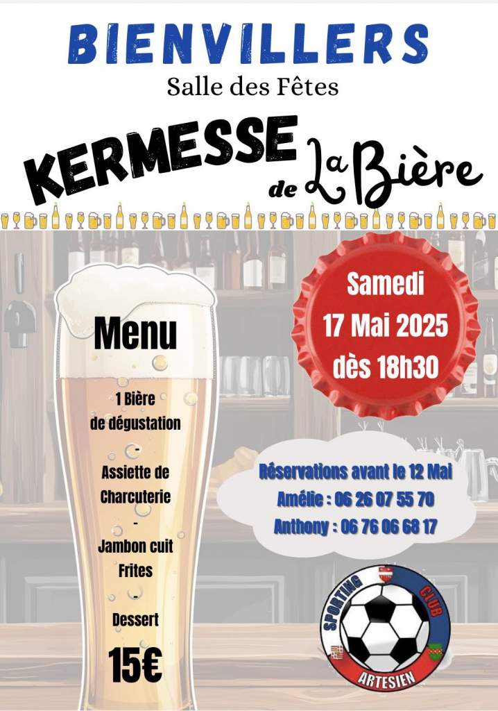 KERMESSE SCA BIENVILLERS AU BOIS - 17 MAI 2025