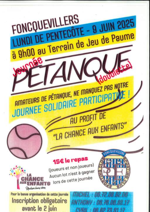 petanque scf le 9 juin 2025 -affiche
