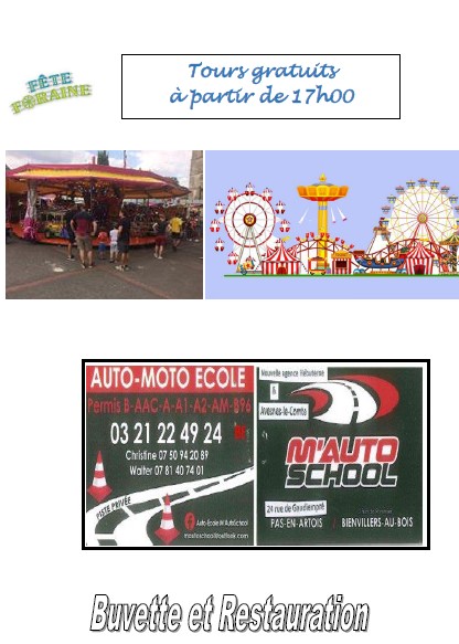 FETE COMMUNALE BIENVILLERS AU BOIS LUNDI 14 JUILLET 2025 - 2